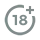 18 plus logo
