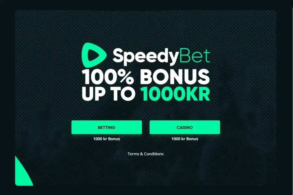 Speedybet Velkomstbonus