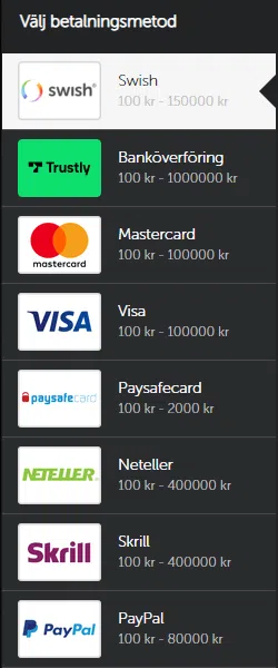 Betsafe - Insättning