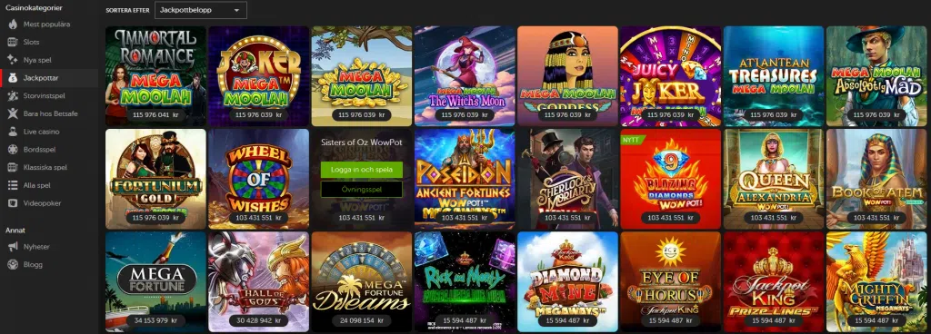 Betsafe - Jackpot slots