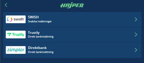 Hajper Insattning 2