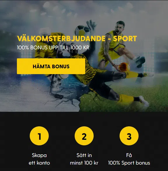 Bethard Valkomstbonus Sport 2