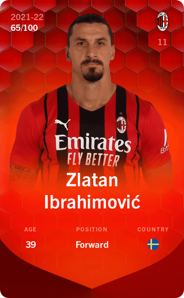 Zlatan Ibrahimovic Sorare card