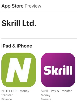 Neteller Skrill Appstore