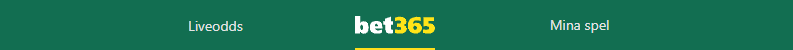 Bet365 - site top bar small