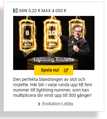 interwetten.se live casino lightning roulette