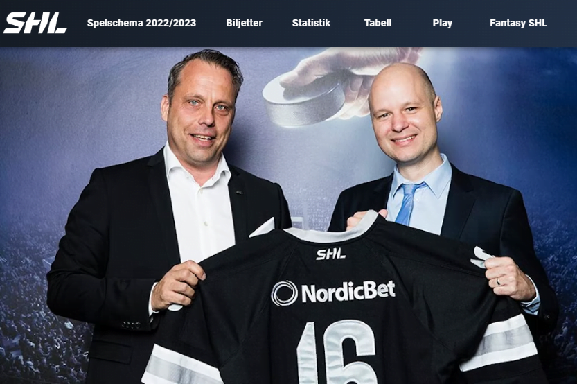 Nordicbet sponsrar shl