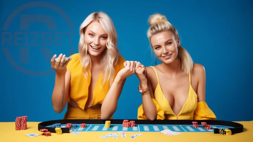 Två Svenska tjejer som spelar casino och promotar företag med svensk spellicens