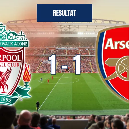 Liverpool mot Arsenal – en spännande match som slutar med delad poäng
