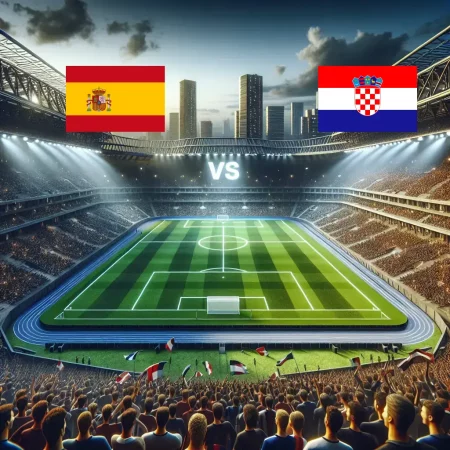 Spanien mot Kroatien 2024-06-15