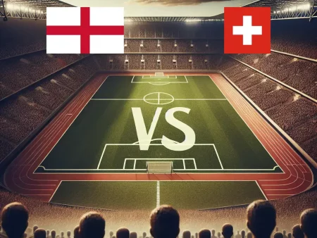 England mot Schweiz 2024-07-06