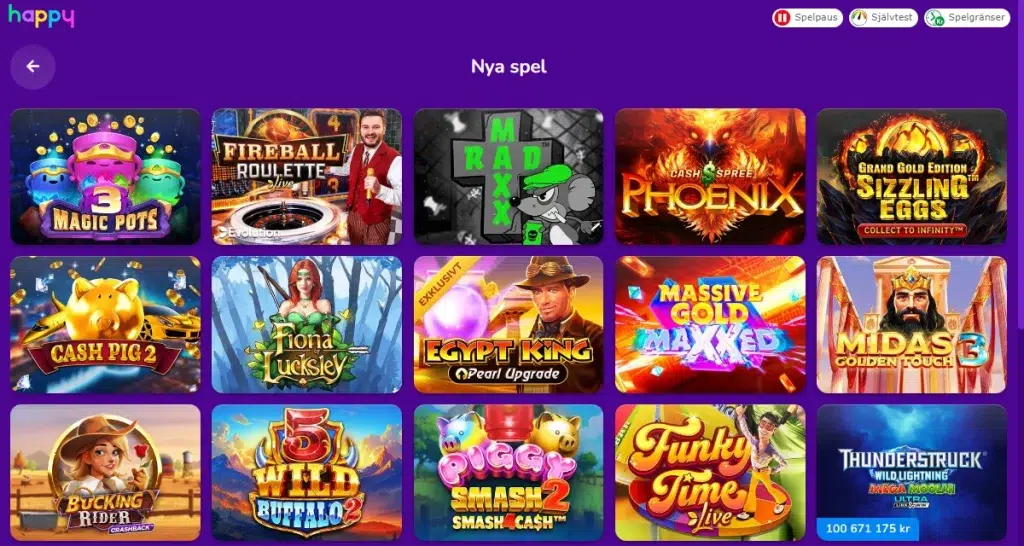 Happy Casino Recension 4 Happy Casino Nya spelautomater
