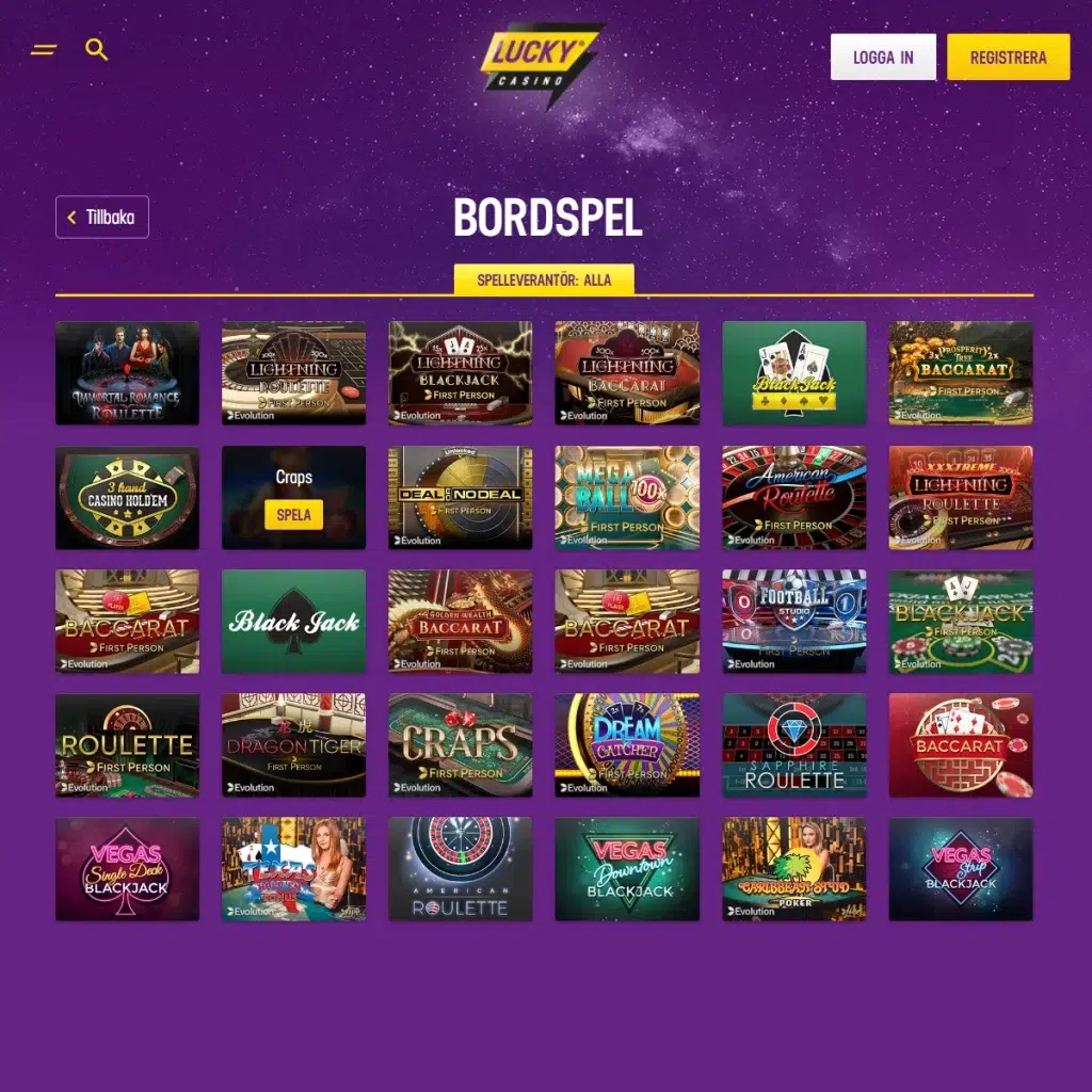 Lucky Casino Recension 7 Lucky Casino - Bordsspel