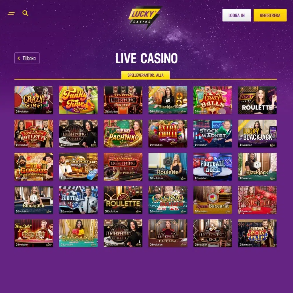 Lucky Casino Recension 6 Lucky Casino - Live Casino