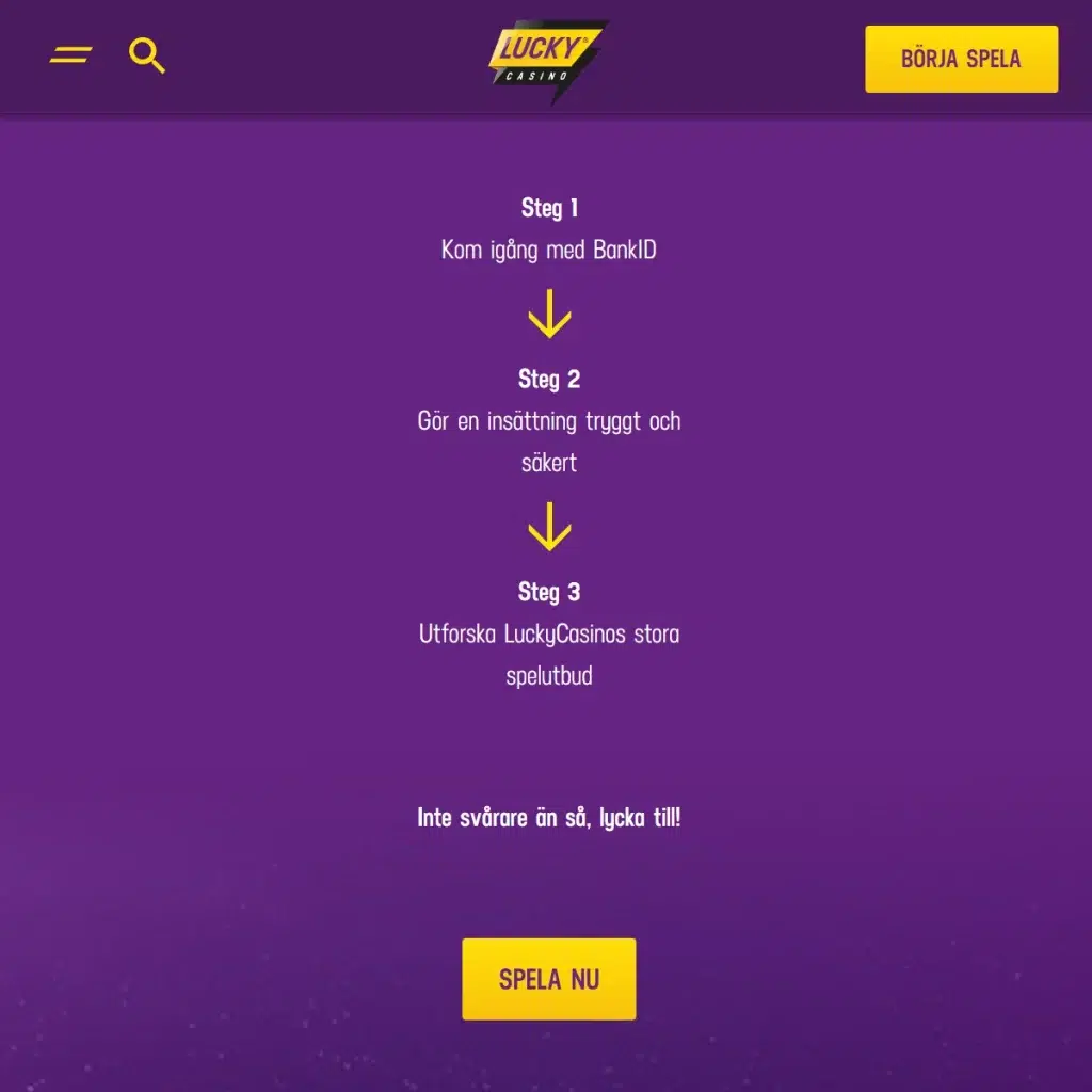 Lucky Casino Recension 3 Lucky Casino Registeringsprocess