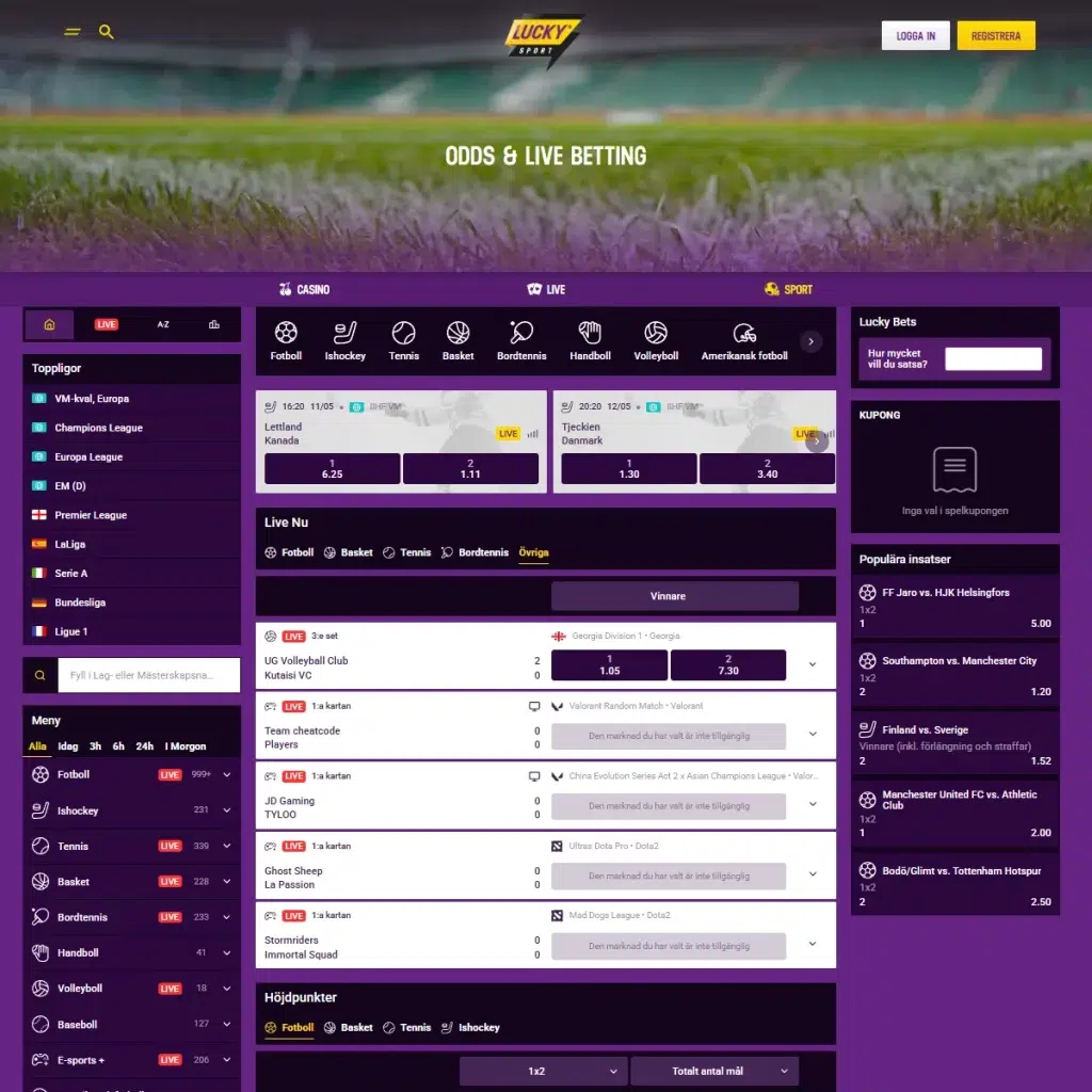 Lucky Casino Recension 8 Lucky Casino - Sportsbook
